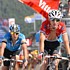 Frank Schleck et Kim Kirchen pendant la sixi�me �tape du Tour de France 2008